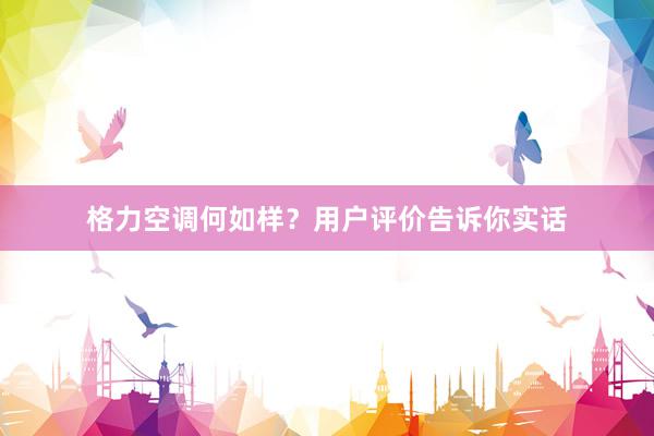 格力空调何如样？用户评价告诉你实话